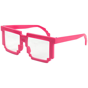 Rock 80s Party Costume Sunglasses Fun Shades Red