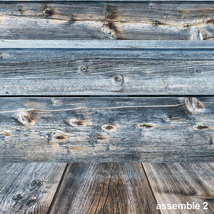 Rustic Distressed Wood Backdrop Photography Background  #1791 1792 2-pack