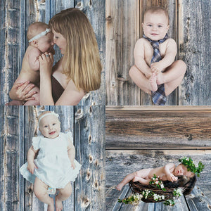 Rustic Distressed Wood Backdrop Photography Background  #1791 1792 2-pack
