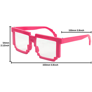 Rock 80s Party Costume Sunglasses Fun Shades Red
