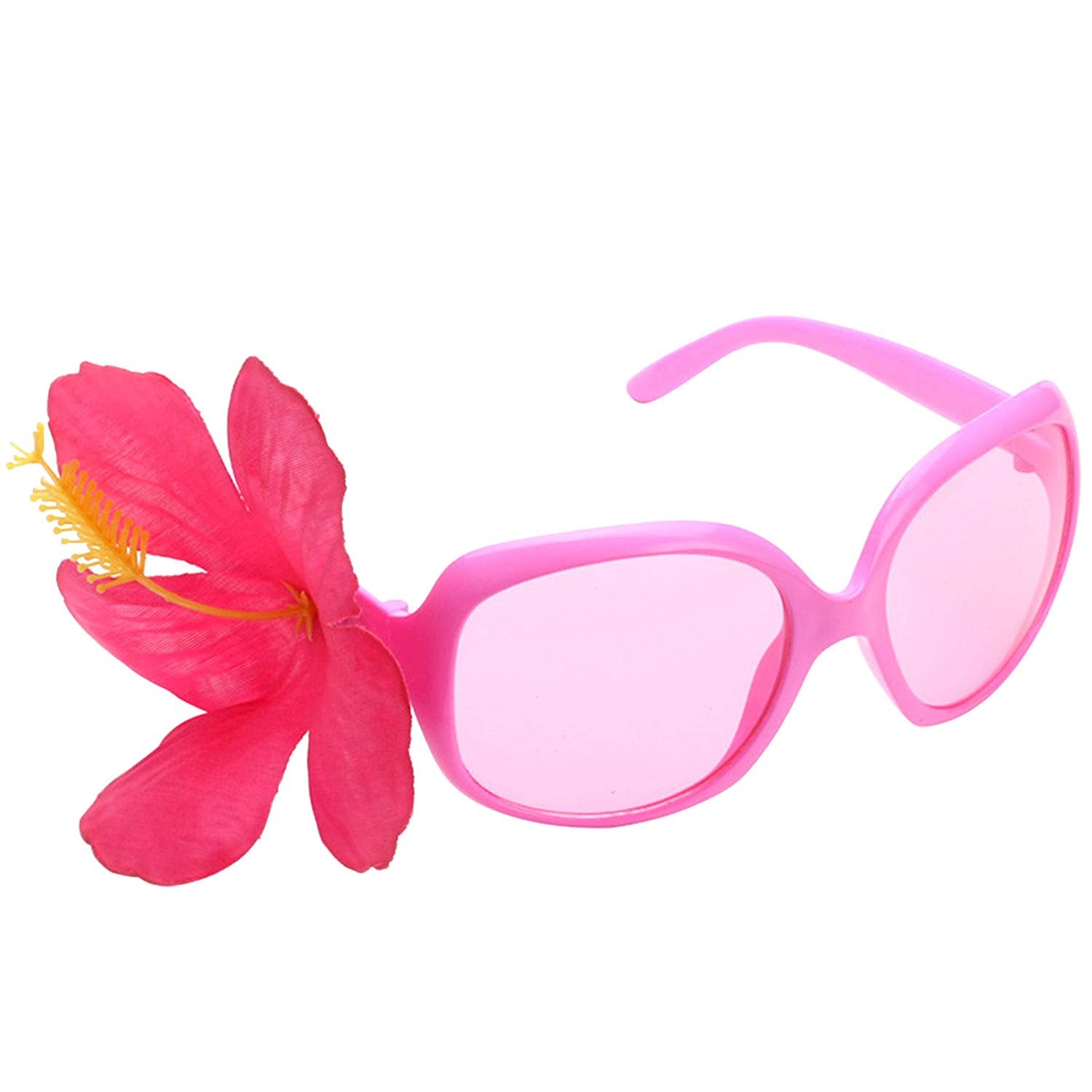 Hawaiian Hibiscus Party Costume Sunglasses Fun Shades