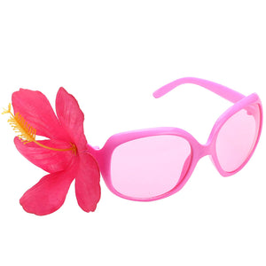 Hawaiian Hibiscus Party Costume Sunglasses Fun Shades