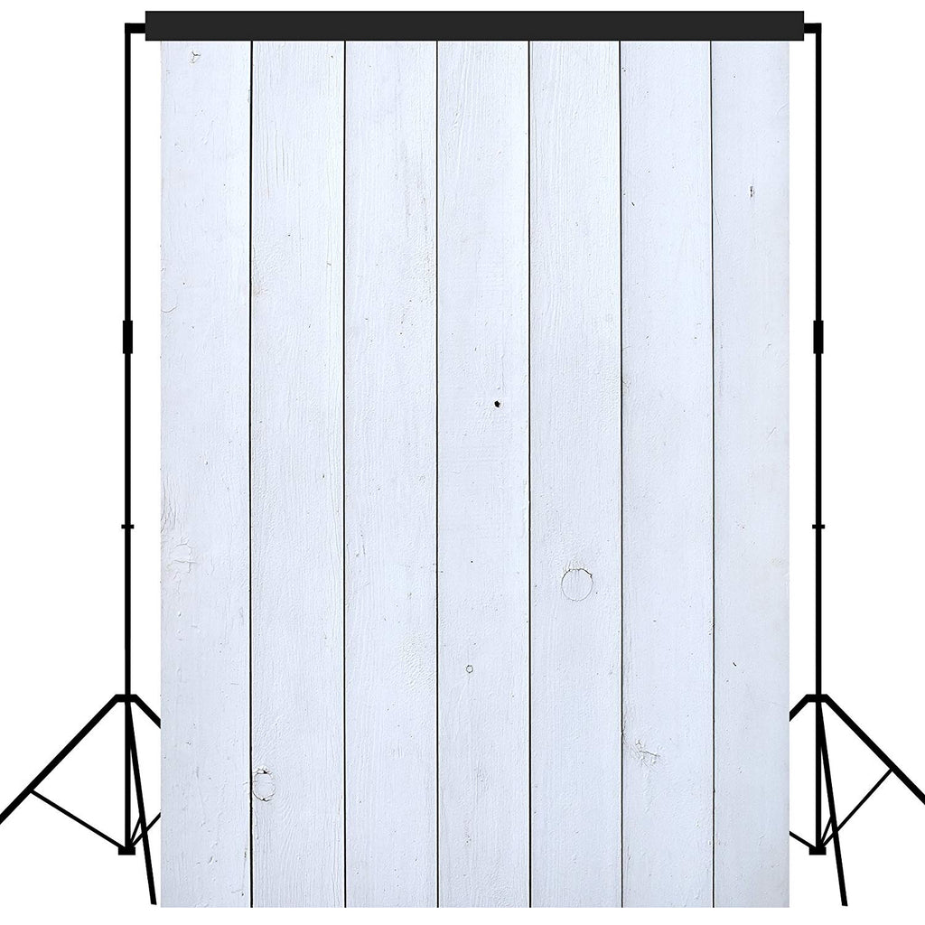 Rustic Distressed Wood Backdrop Photography Background #1796 White