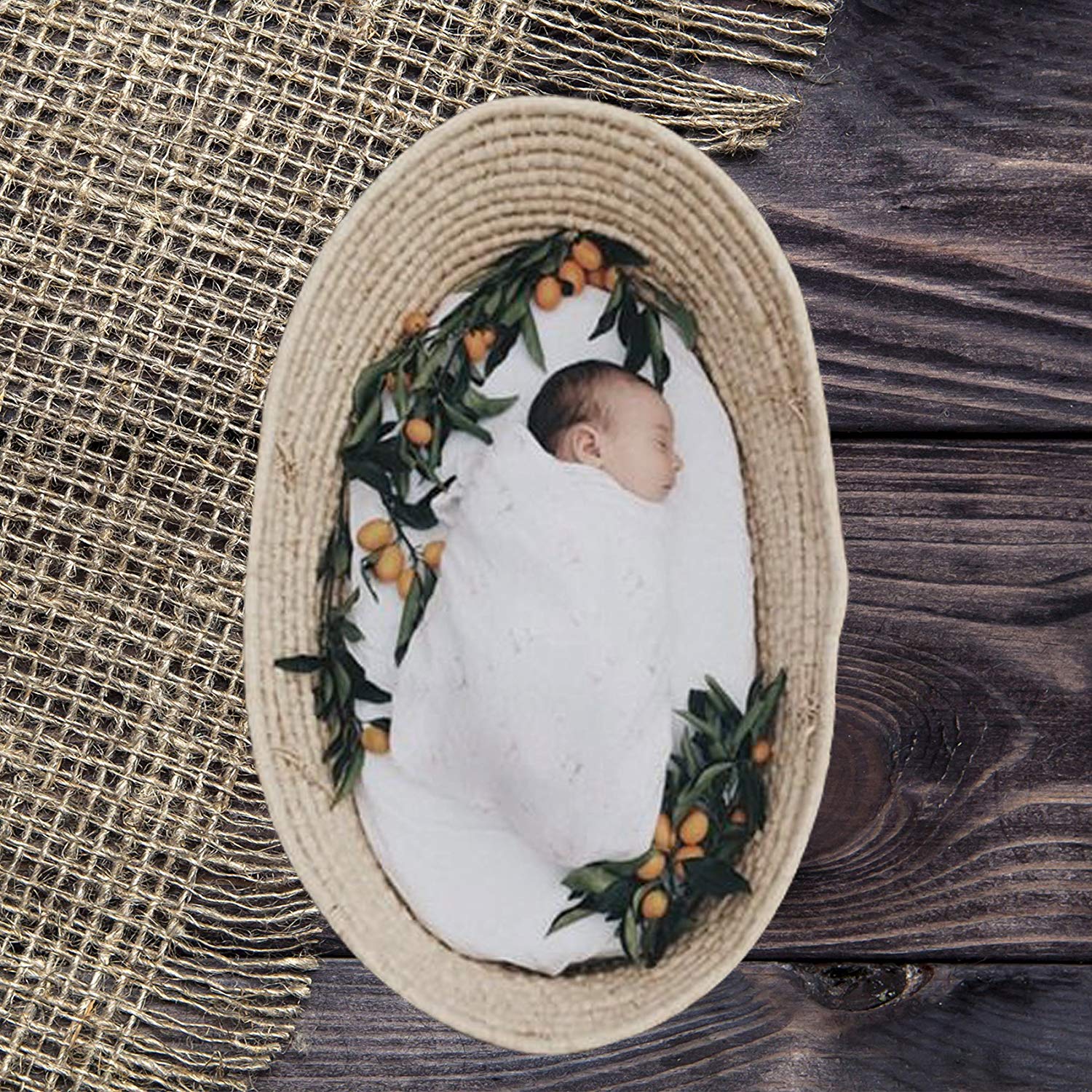 Rustic Distressed Burlap and Wood Backdrop Photography Background 5x3feet #1812