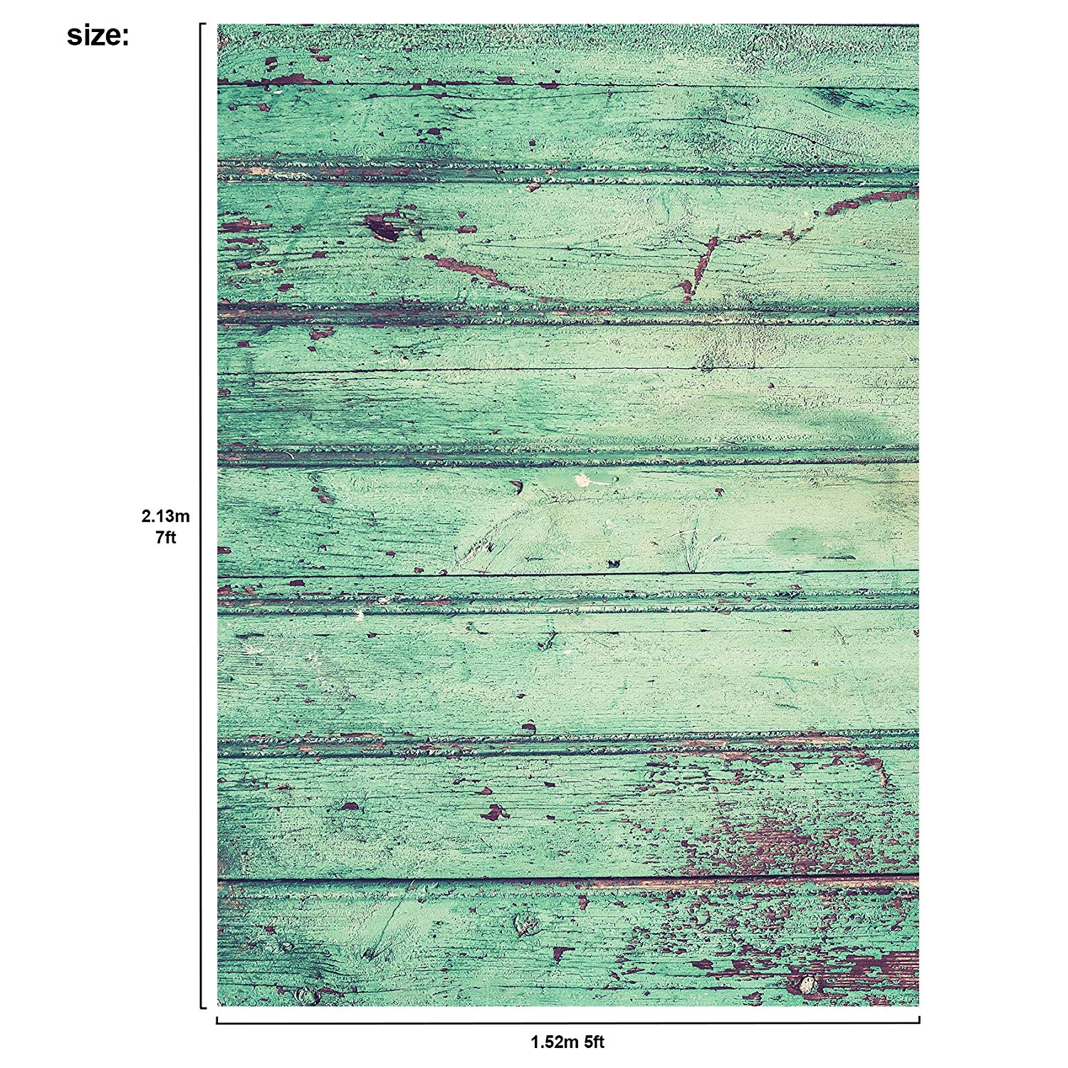 Rustic Distressed Wood Backdrop Photography Background #1793 Mint