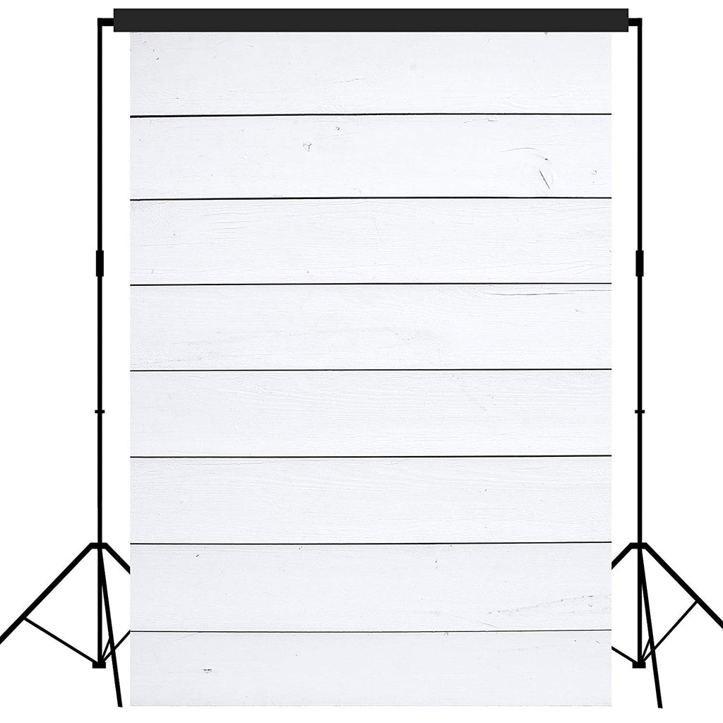 Rustic Distressed Wood Backdrop Photography Background #1795 White