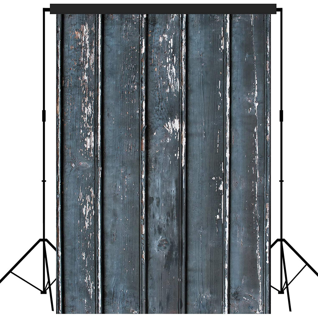 Rustic Distressed Wood Backdrop Photography Background #1789 Gray With Snow
