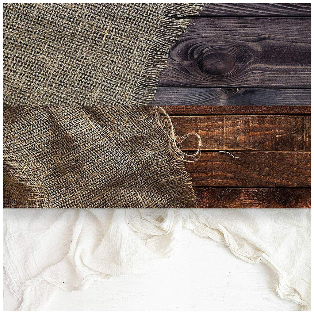 Rustic Distressed Burla Wood Backdrop Photography Background 5x3feet #1810 1811 1812 3-pack